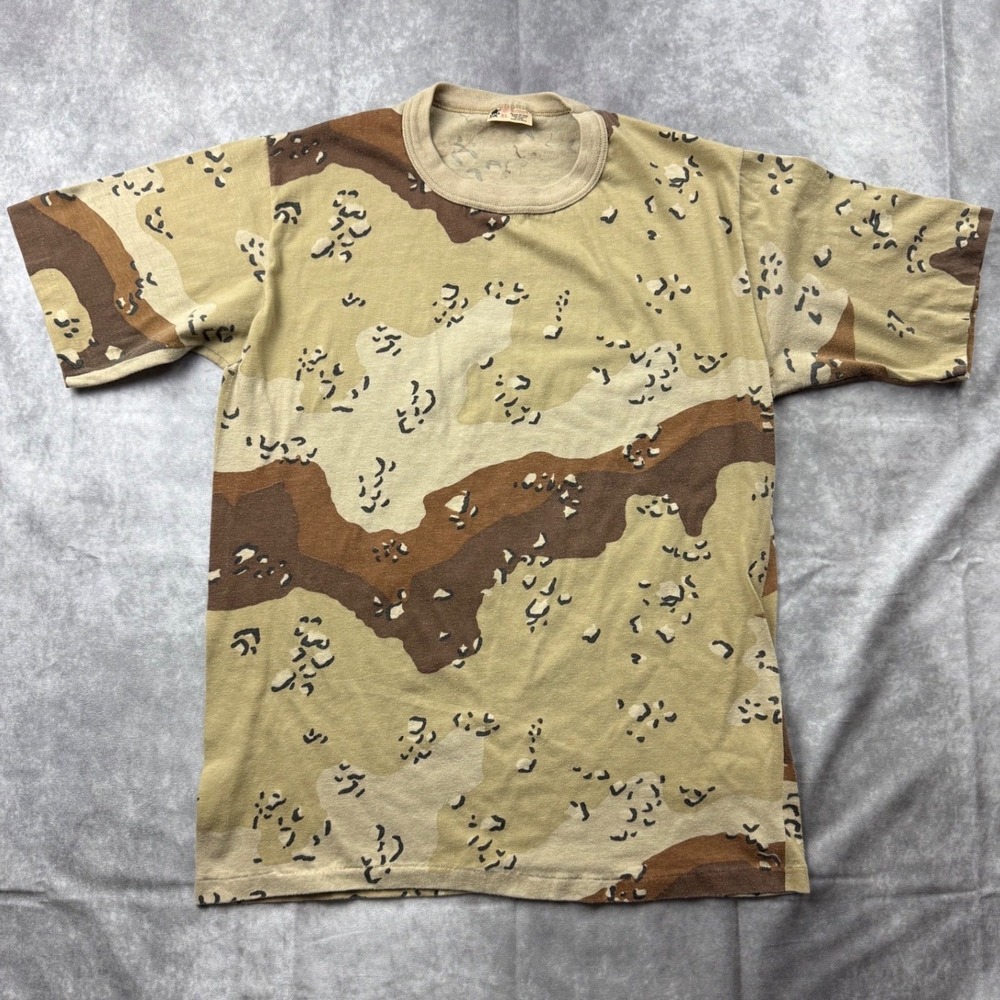 Brigade Quartermasters Mens Chocolate Chip Desert Camo T-Shirt XL Made in USA
